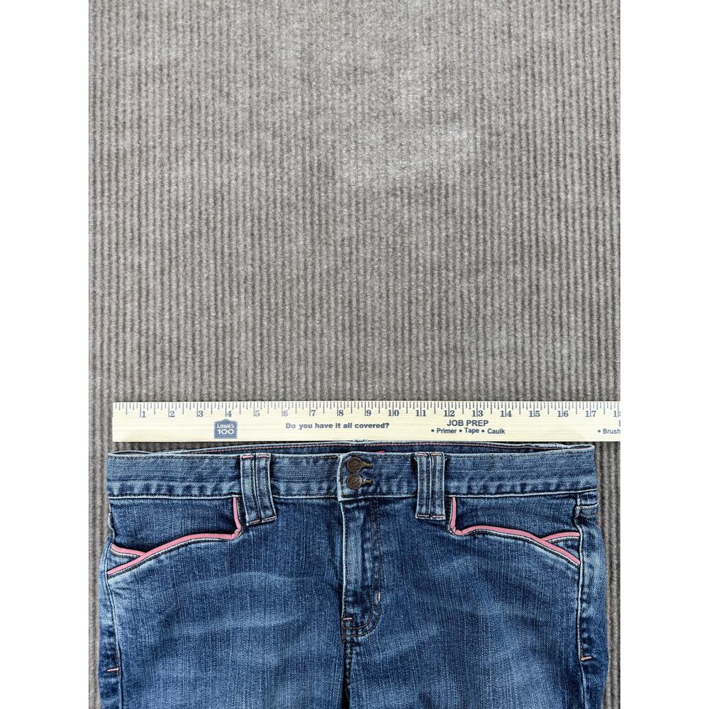 Abercrombie & Fitch Y2K Pink Piping Low Rise Bootcut Jeans 10 - Picture 7 of 9